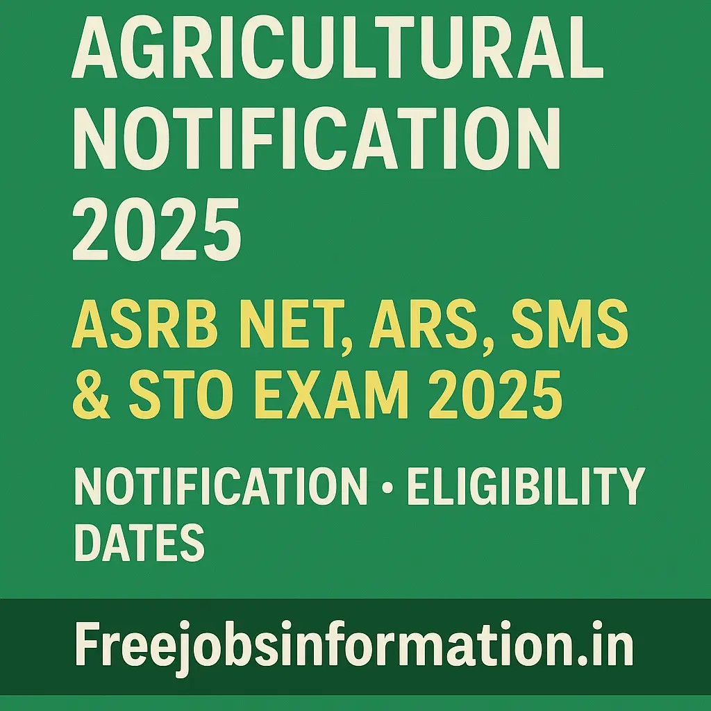 Agricultural Notification 2025