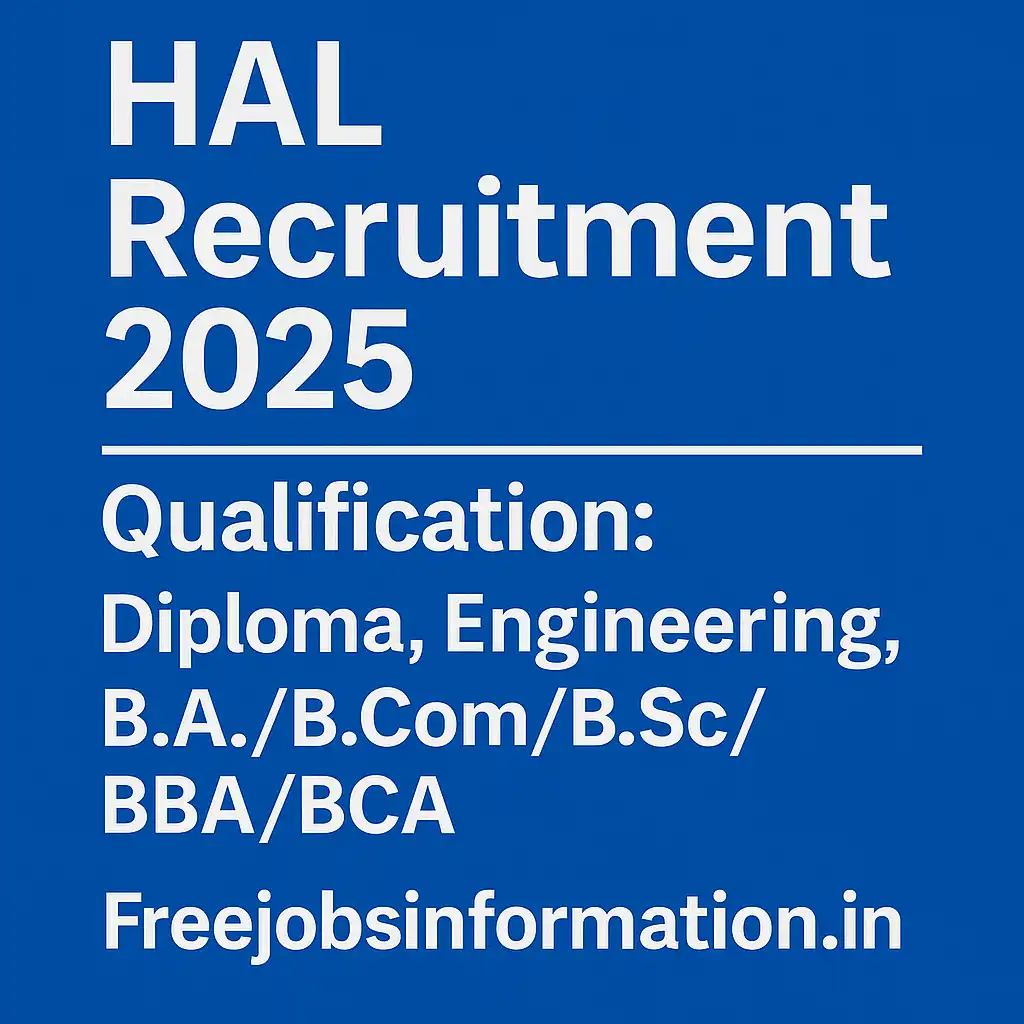 HAL Apprentice Recruitment 2025 for Diploma, Engineering, and Non-Engineering Graduate Apprentices