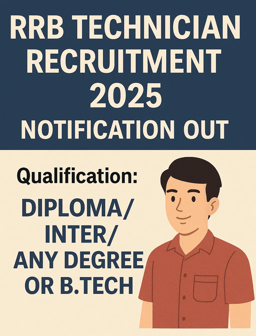 RRB Technician Recruitment 2025 Notification