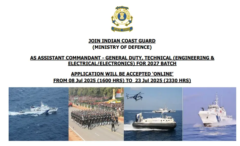 Indian Coast Guard Recruitment 2025