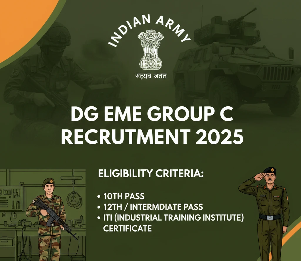 Indian Army DG EME Group C Recruitment 2025