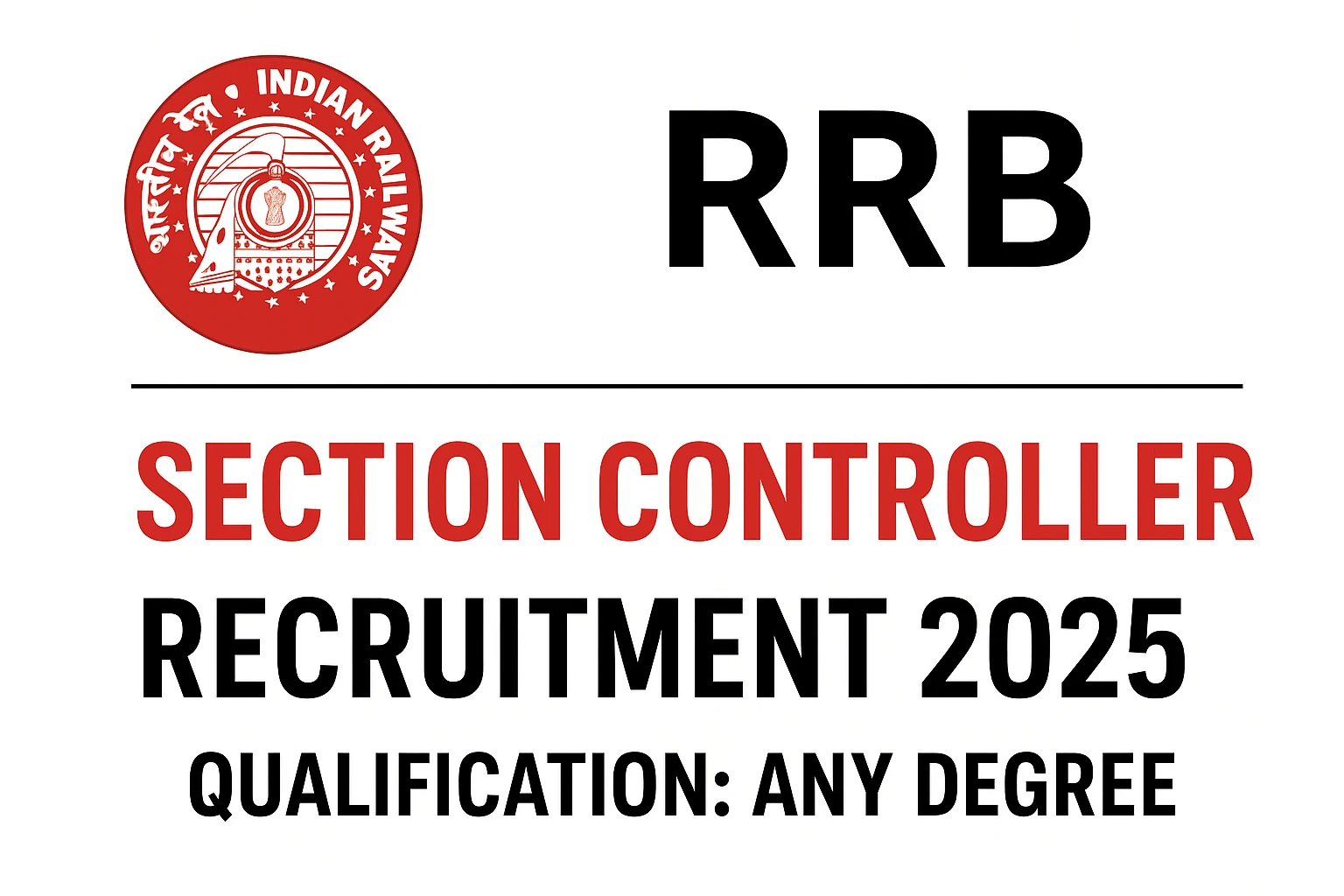 RRB Section Controller Recruitment 2025