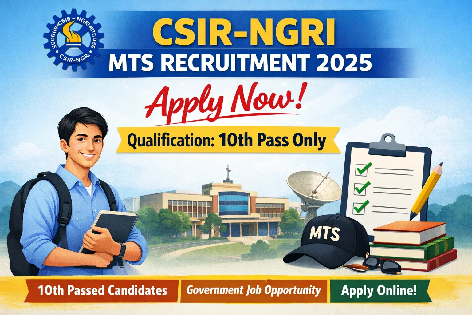 CSIR-NGRI MTS Recruitment 2025