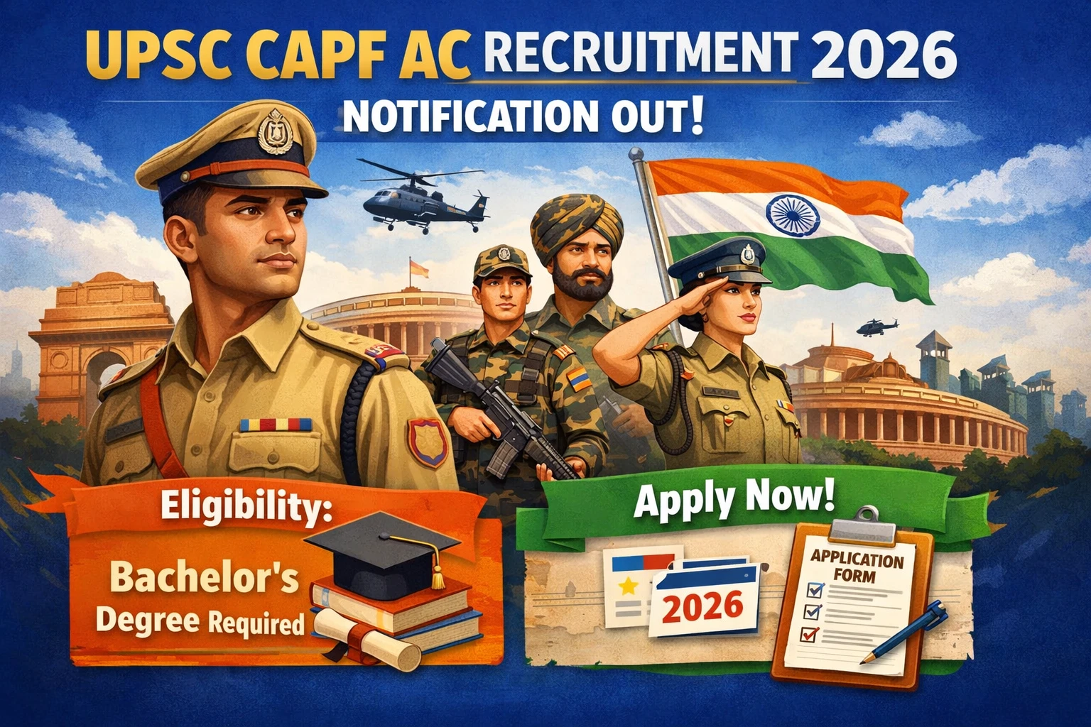 UPSC CAPF AC Recruitment 2026 Notification