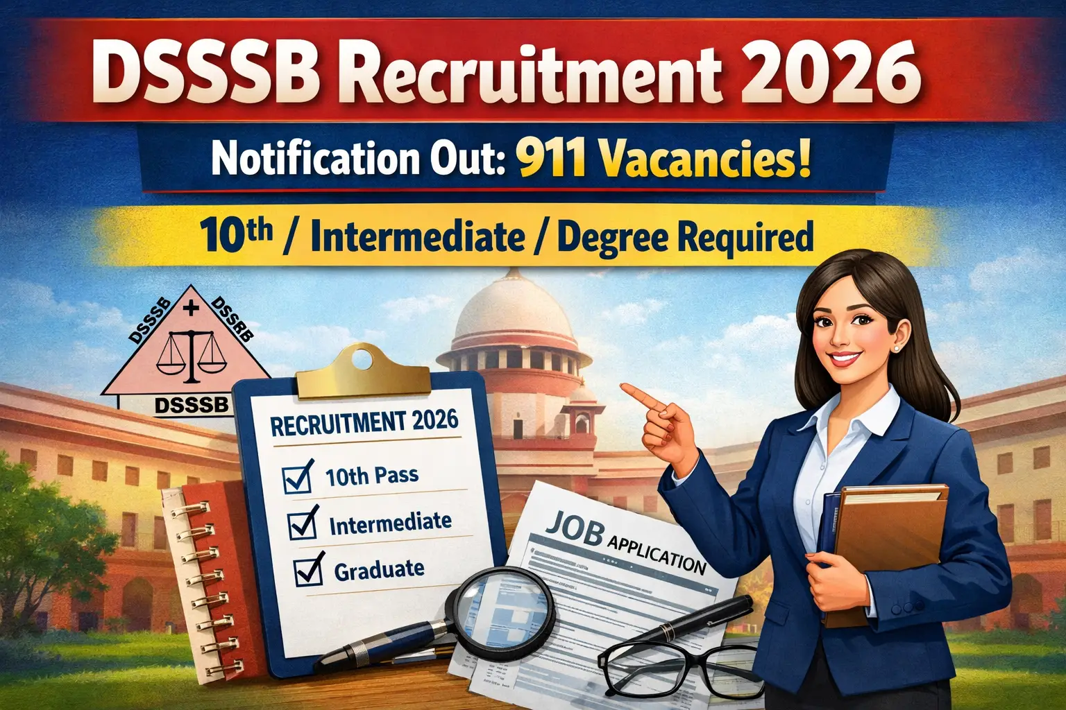 DSSSB Recruitment 2026