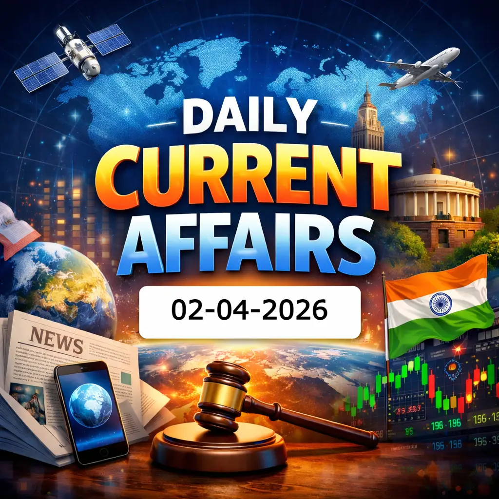 02 April 2026 Current Affairs for SSC and RRB NTPC