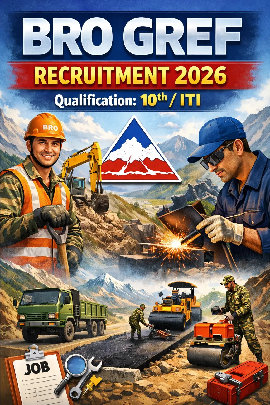 BRO GREF Recruitment 2026 Notification Details