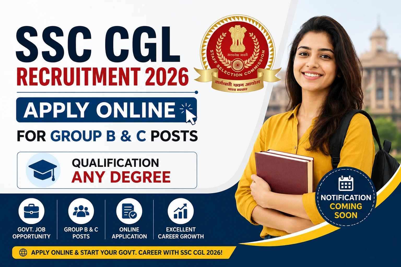 SSC CGL Recruitment 2026 Notification Details