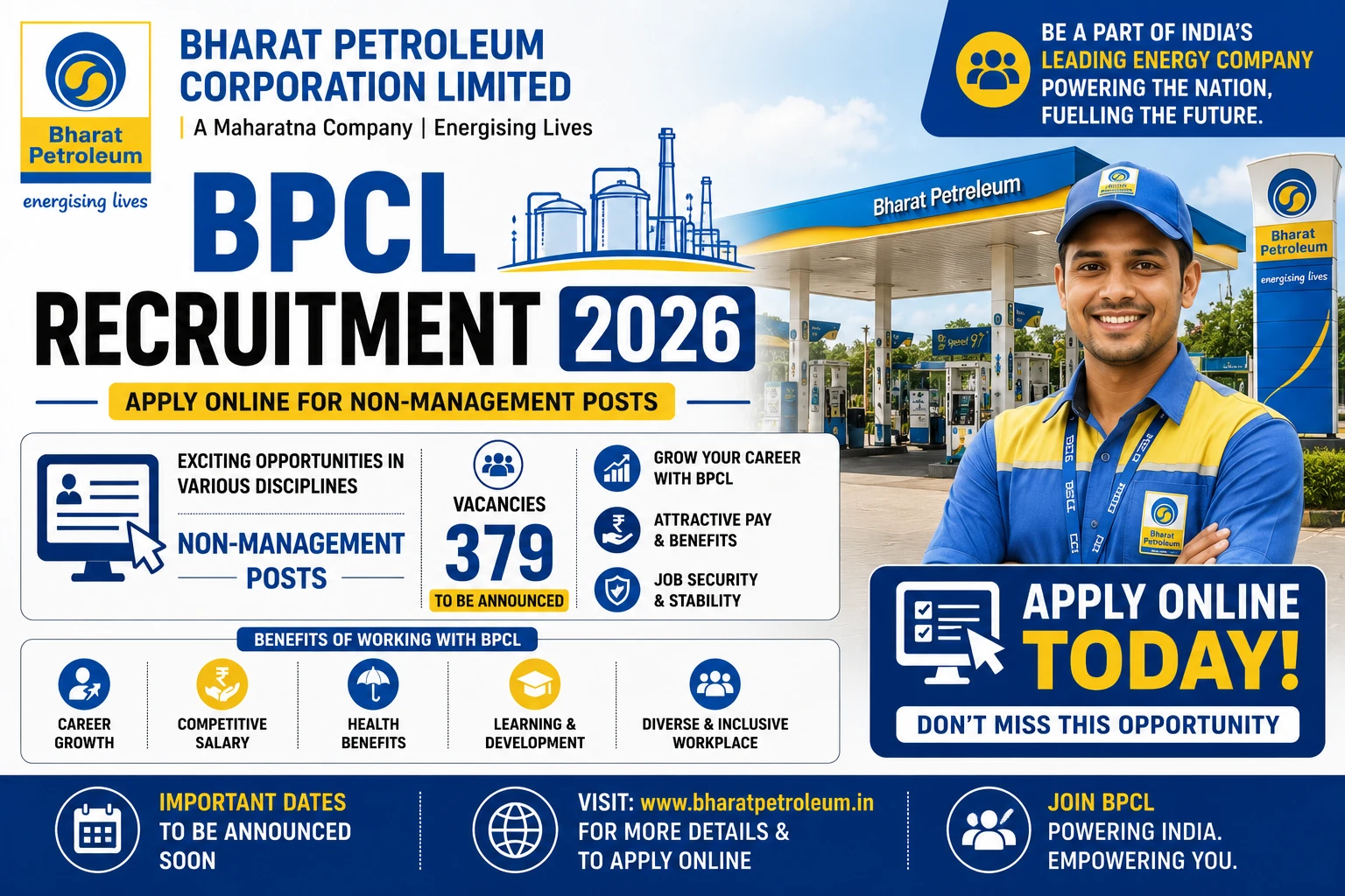 BPCL Non-Management Recruitment 2026