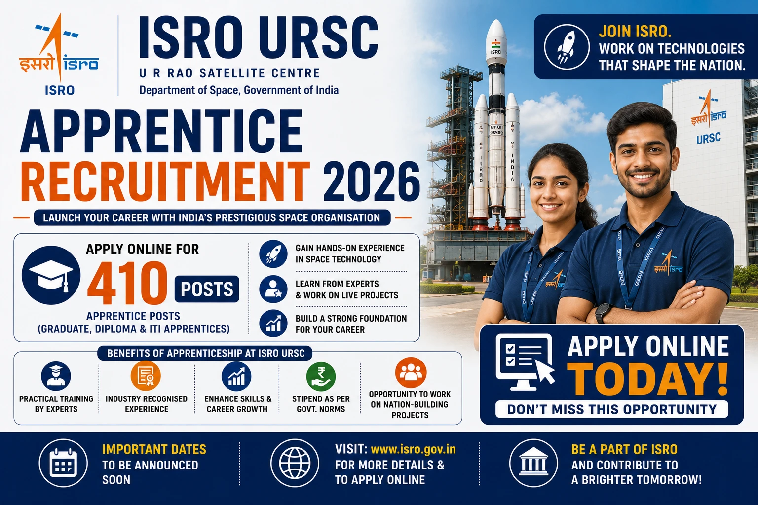ISRO Apprentice Recruitment 2026